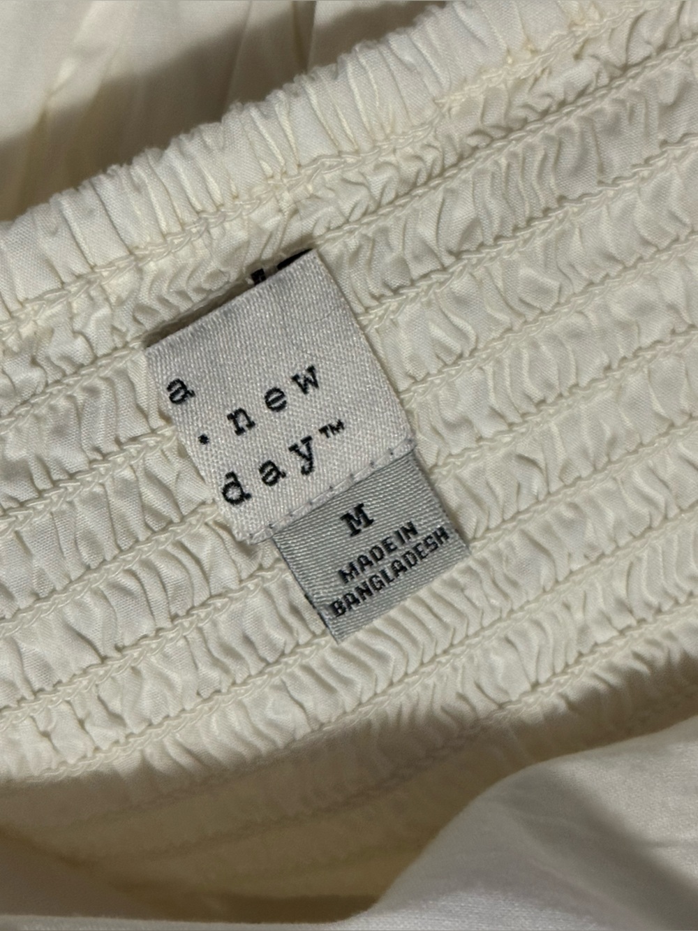 A New Day Eyelet Boho Midi Skirt In Cream NWT - Picture 12 of 15
